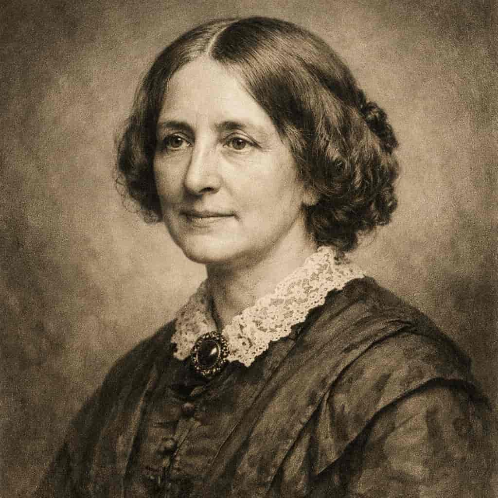 Portrait of Elizabeth Gaskell, Victorian novelist