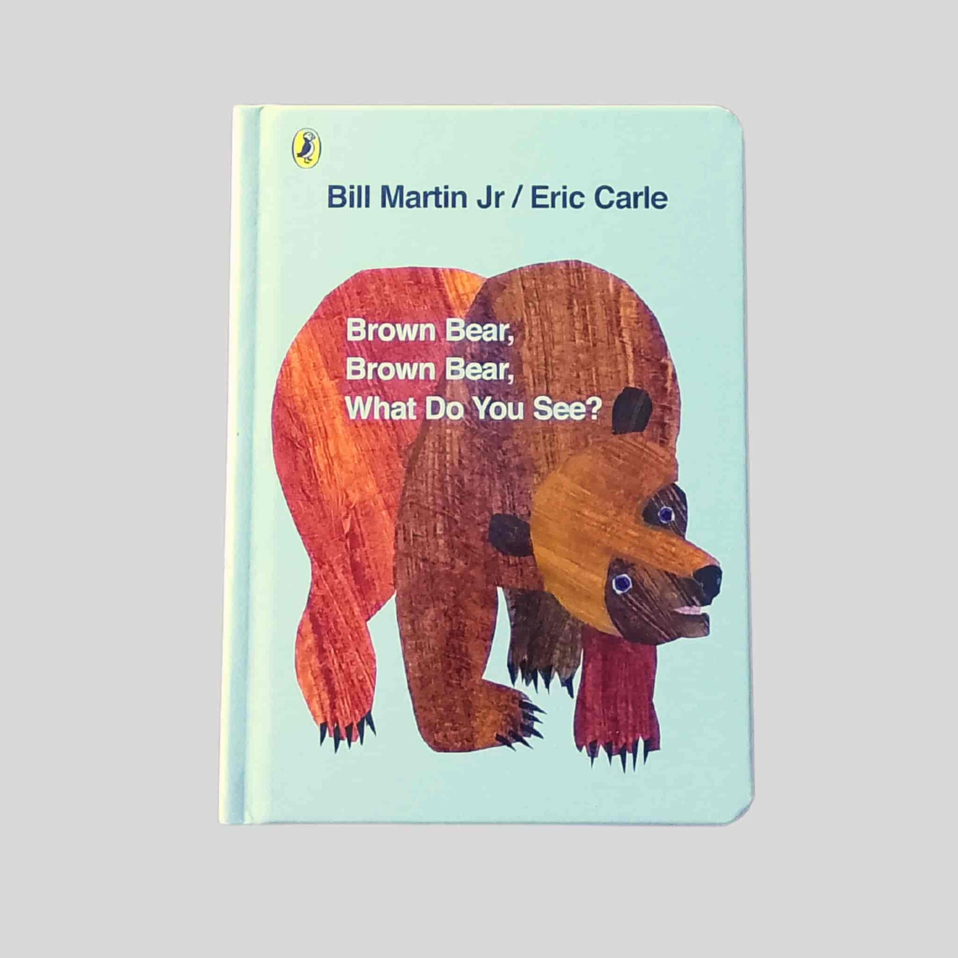 Cover of Brown Bear, Brown Bear, What Do You See? board book by Bill Martin Jr and Eric Carle